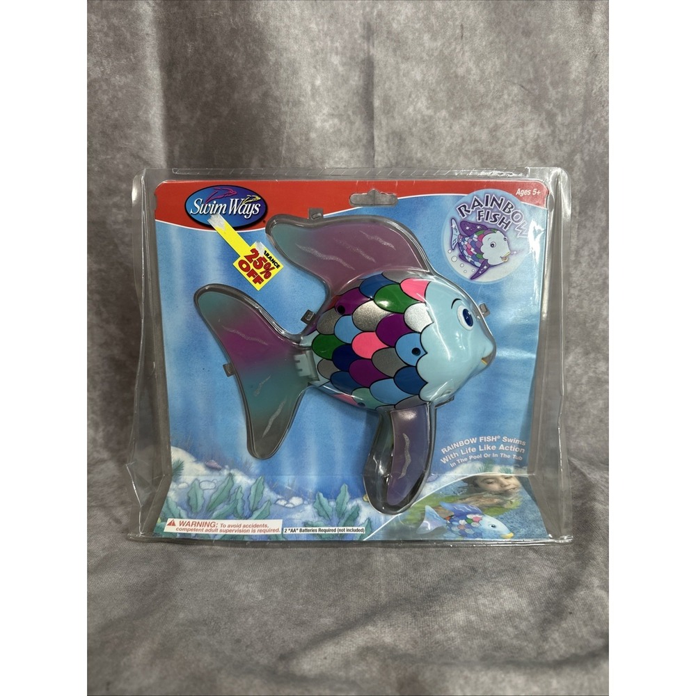 Swim Ways Rainbow Fish Life Like Swimming Pool Toy 2003 New Sealed